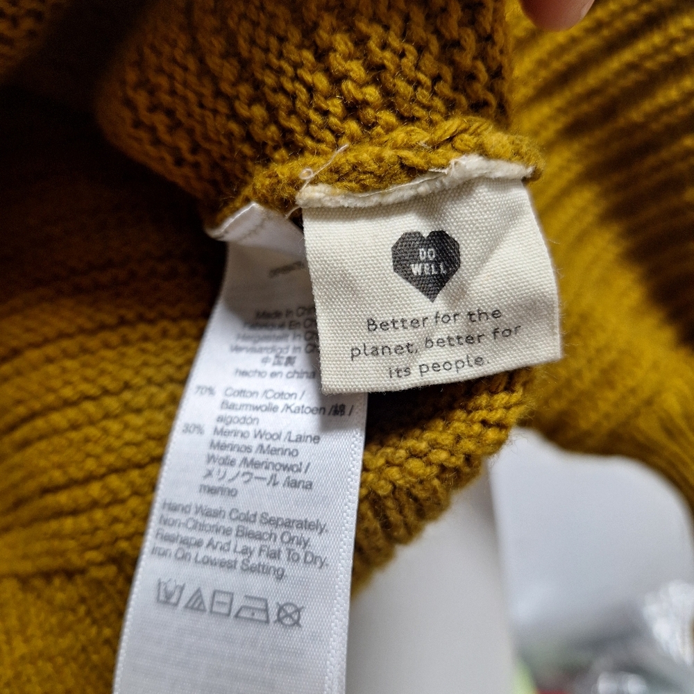 Madewell Mustard Cowl Neck Sweater - Picture 6 of 6